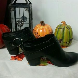 Kork-Ease Black Mule w/ 3.5" Heel Sz9